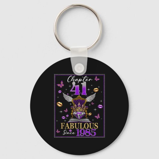 Chapter 41 Fabulous Since 1985 41st Birthday Women Sleutelhanger (Voorkant)