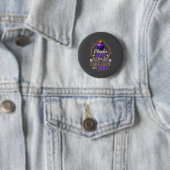 Chapter 43 Since 1983 Purple Disco Ball 43rd Birth Ronde Button 5,7 Cm (In situ)