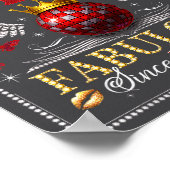 Chapter 49 Fabulous Est. 1977 Disco Ball 49th Birt Poster (Hoek)