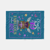 Chapter 49 Fabulous Since 1977 49th Birthday Women Fleece Deken (Voorkant (Horizontaal))