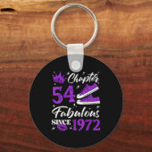 Chapter 54 Fabulous Since 1972 54th Birthday Women Sleutelhanger (Voorkant)