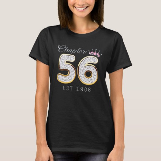 Chapter 56 Est 1966 56th Birthday Tee  For Womens T-shirt (Voorkant)