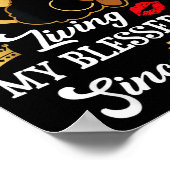 Chapter 58 Living My Blessed Life Since 1968 Afro  Poster (Hoek)