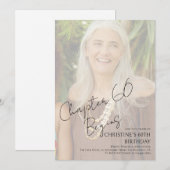 Chapter 60 Custom Sixtieth Birthday Photo Kaart (Voorkant / Achterkant)