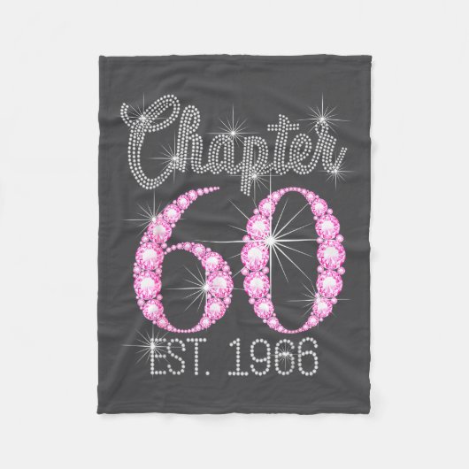 Chapter 60 Est 1966 Happy 60th Birthday Gift Fleece Deken (Voorkant)