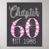 Chapter 60 Est 1966 Happy 60th Birthday Gift  Poster (Voorkant)