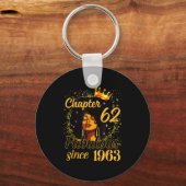 Chapter 62 Fabulous Since 1963 62nd Birthday Women Sleutelhanger (Voorkant)