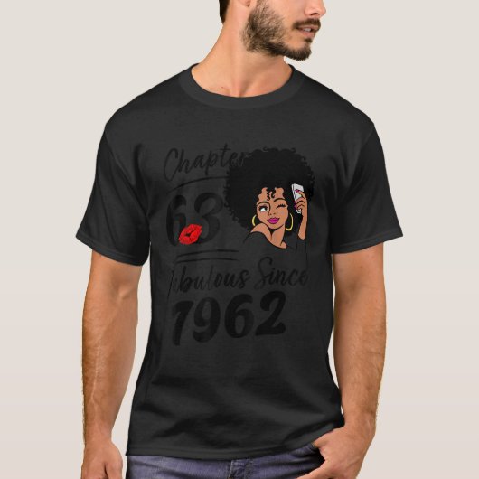Chapter 63 Fabulous Since 1962 63rd Birthday Party T-shirt (Voorkant)