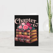 Chapter 67 Floral Book Stack Design  Kaart (Voorkant)