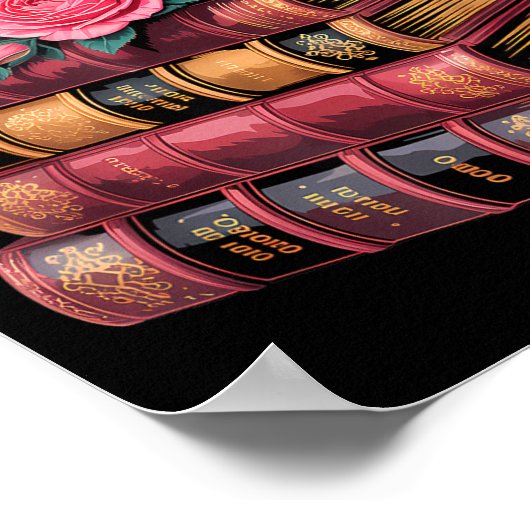 Chapter 67 Floral Book Stack Design Poster (Hoek)