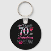 Chapter 70 Fabulous Since 1955 70th Birthday Gift Sleutelhanger (Voorkant)