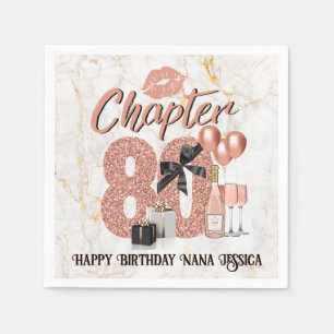 Chapter 80 Verjaardag Elegant Roos Gold Servet