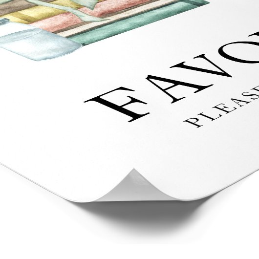 Chapter baby shower - Favors Poster (Hoek)