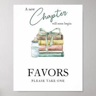 Chapter baby shower - Favors Poster