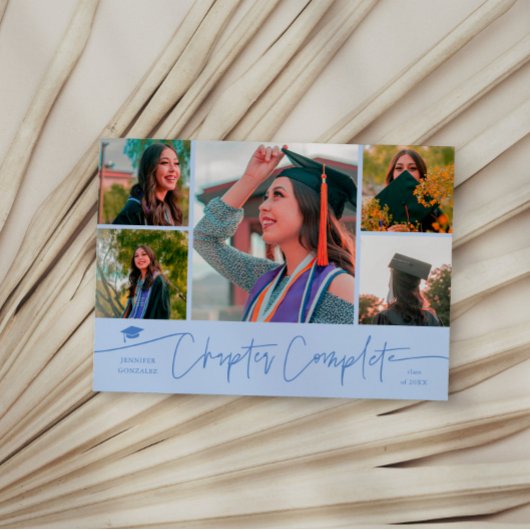 Chapter Complete Icy Blue Grad Multi Photo Aankondiging