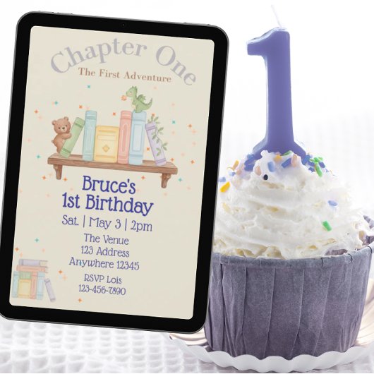 Chapter One, First Adventure, 1st Birthday Kaart