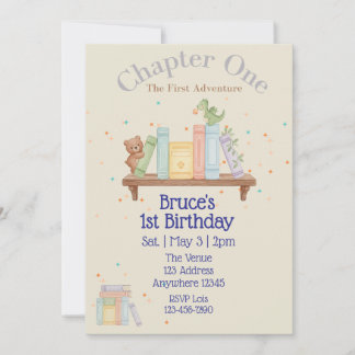 Chapter One, First Adventure, 1st Birthday Kaart