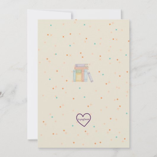 Chapter One, First Adventure, 1st Birthday Kaart (Achterkant)