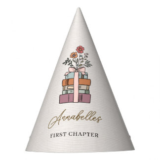 Chapter One First Birthday Book Themade Meisjes Bo Feesthoedjes