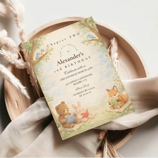 Chapter Two Little Reader Birthday Kaart