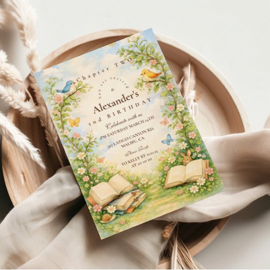 Chapter Two Woodland Story Birthday Kaart