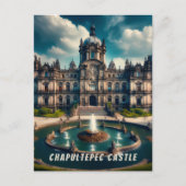 Chapultepec Castle Mexico Vintage Reizen Briefkaart (Voorkant)