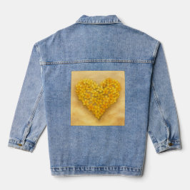 Chaqueta mujer corazón en la arena  denim jacket