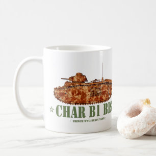 Char B1 bis Tweede Wereldoorlog Franse zware tank Koffiemok