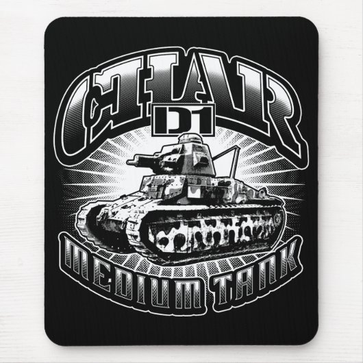 Char D1 Muismat Mousepad (Voorkant)