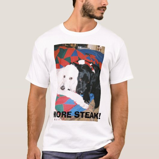 Char & Lib1, MEER STEAK! T-shirt (Voorkant)