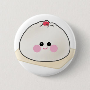 char siu bao knop ronde button 5,7 cm