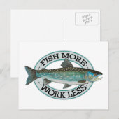 Char Vissen Briefkaart (Voorkant / Achterkant)