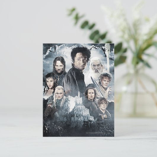 Character Collage 3 Briefkaart (Staand voorkant)