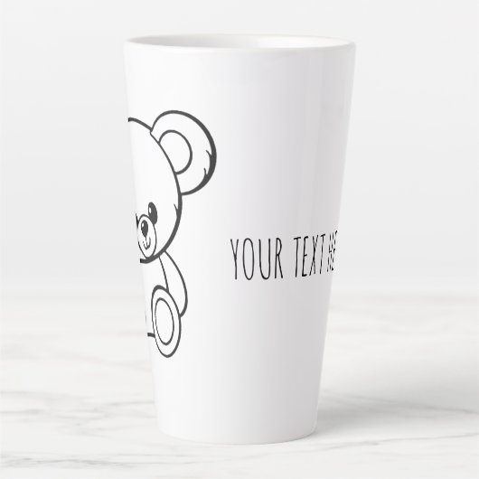 CHARACTER  EDITABLE MUG LATTE MOK (Voorkant)