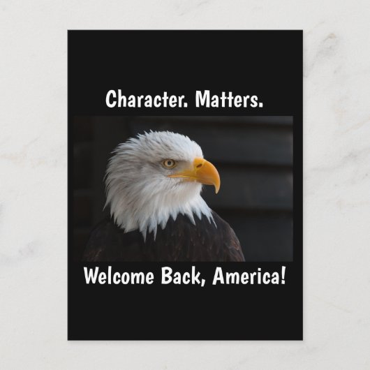 Character Matters USA Eagle Briefkaart (Voorkant)