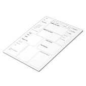 Character Sheet Notepad Notitieblok (Schuin)
