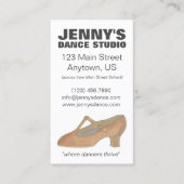 Character Shoe Dance Teacher Studio Choreograaf Visitekaartje (Voorkant)