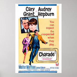 Charade 1963 Film POSTER PRINT A5-A1 60s Klassieke
