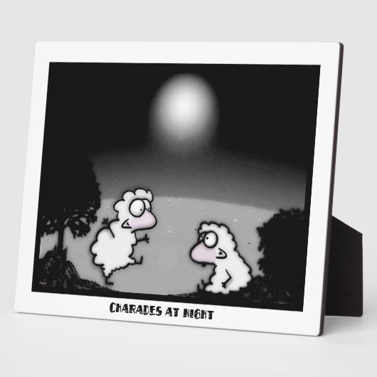 Charades bij nacht fotoplaat (Zijkant)