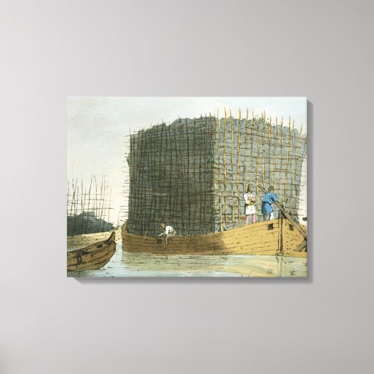 Charcoal Bark , gelanceerd door de kunstenaar , pu Canvas Afdruk (Voorkant)