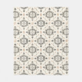 Charcoal & Blush French Damask Fleece Blanket (Voorkant)