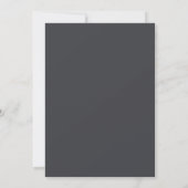 Charcoal Blush Poetic Wedding Kaart (Achterkant)