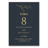 Charcoal Botanical Christian Wedding    Kaart (Voorkant)