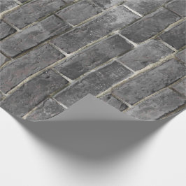 Charcoal Brick Pattern Cadeaupapier
