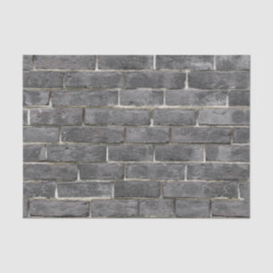 Charcoal Brick Pattern Tissuepapier