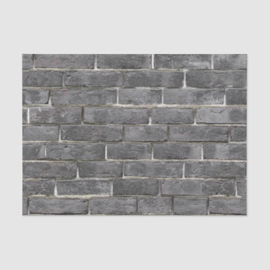 Charcoal Brick Pattern Tissuepapier (Voorkant)