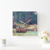 Charcoal Burners Wood Splitters Tom Roberts 1886 Vierkante Klok (Huis)