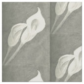 Charcoal Calla Lilies Stof (Close Up)