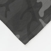 Charcoal Camo Fleece Deken (Hoek)