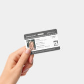 Charcoal Chevron Homeschool Student ID Badge (Handheld)